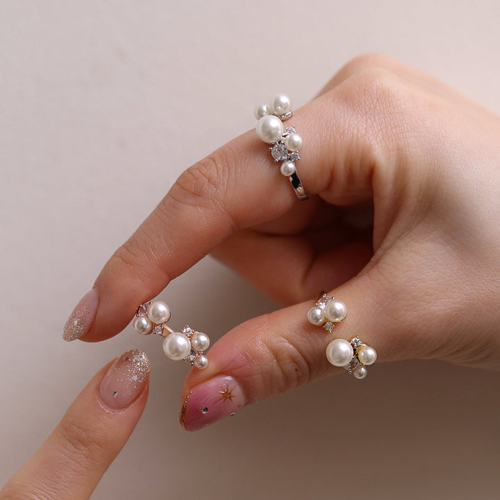 Pearl cubic ring-1