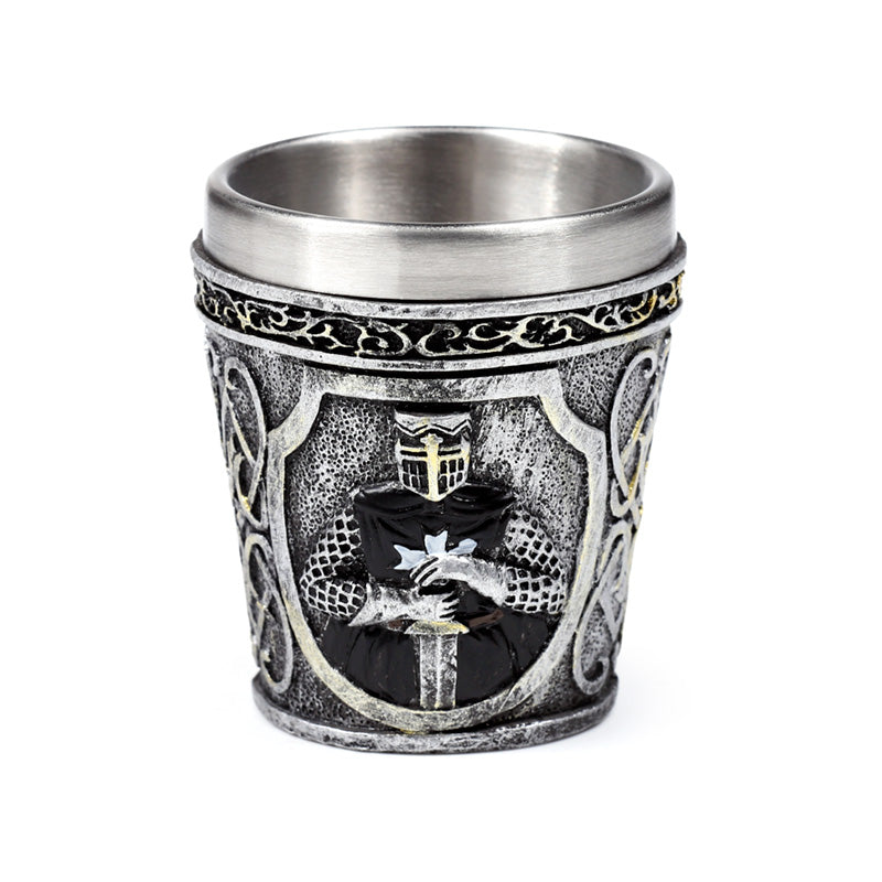 Decorative Medieval Black Knight Shot Glass KN229