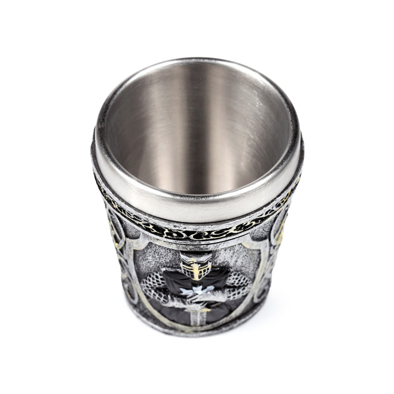 Decorative Medieval Black Knight Shot Glass KN229