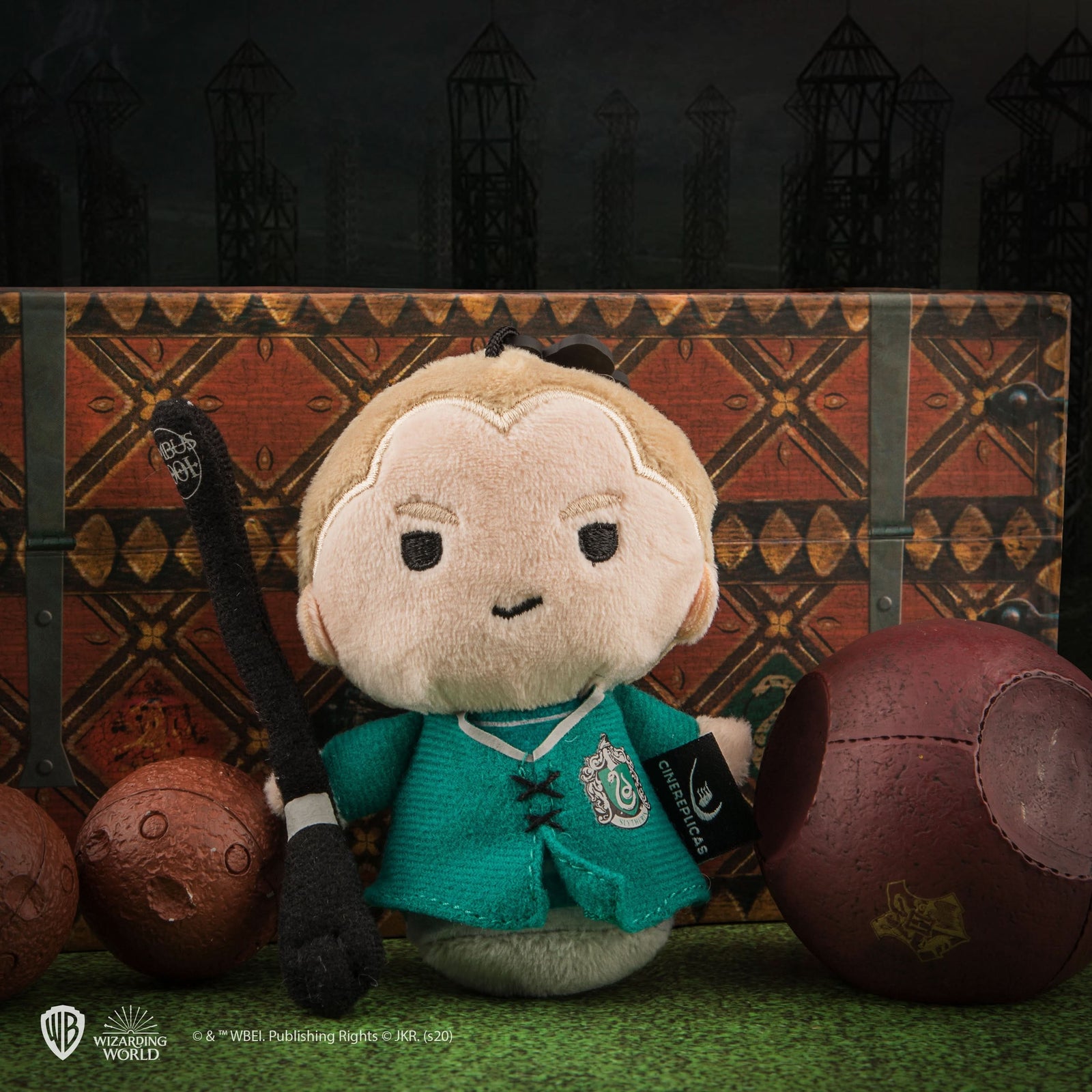Harry Potter Draco Malfoy Quidditch Plush Keyring CR2733