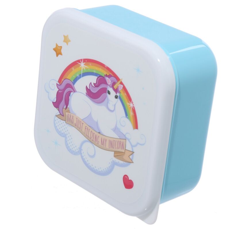 Set of 3 Lunch Box S/M/L Enchanted Rainbows Unicorn LBOX08