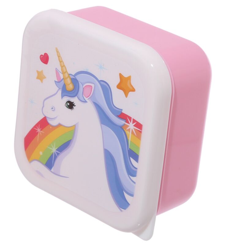 Set of 3 Lunch Box S/M/L Enchanted Rainbows Unicorn LBOX08