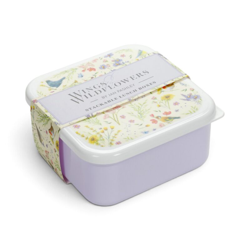 Set of 3 Lunch Box S/M/L Jan Pashley Wings & Wildflowers LBOX147
