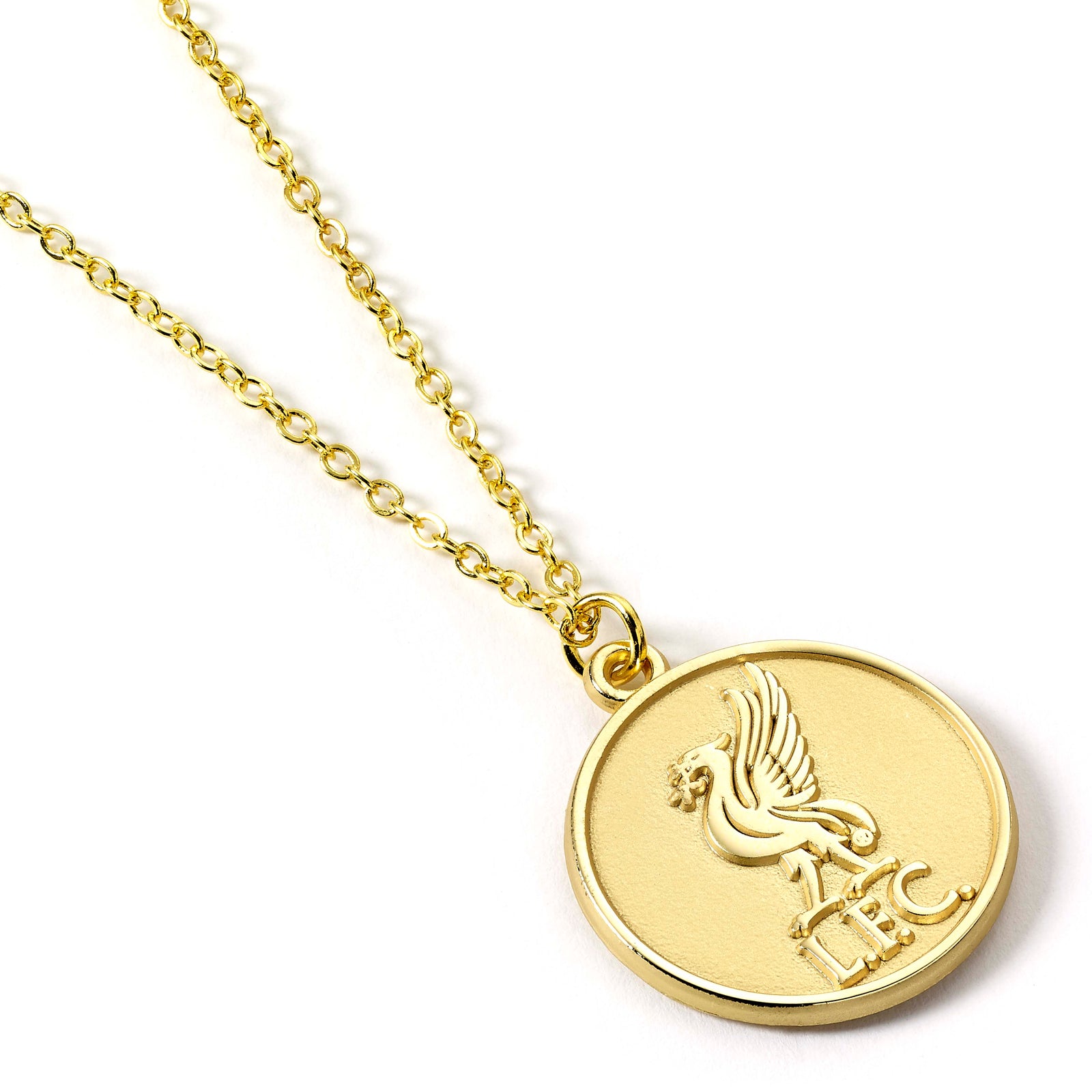 Liverpool Football Club Gold Tone Crest Necklace LFCN0001