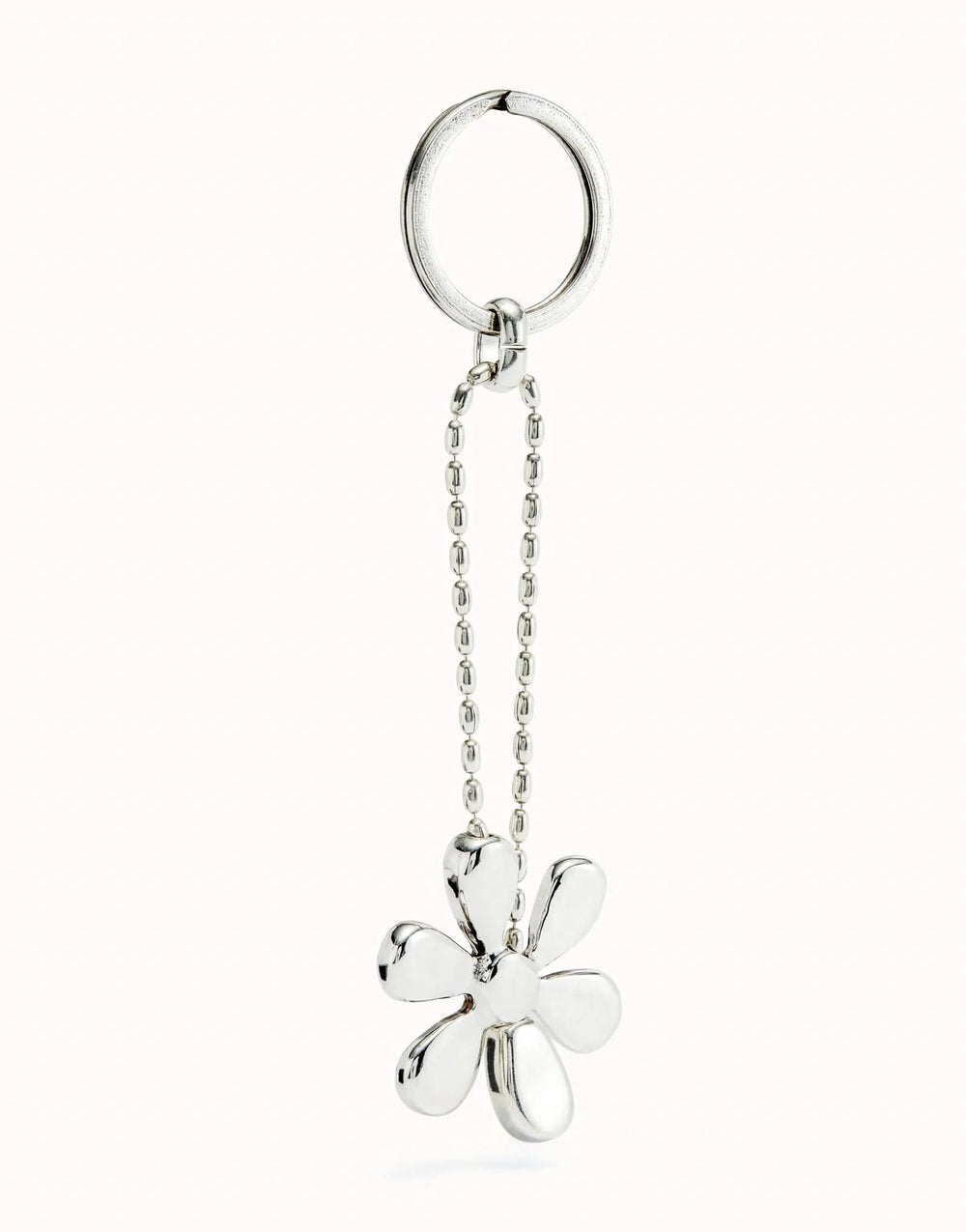 Sterling Silver Plated Clasicos Yellow Flower key chain LLA1024AMRMTL0U