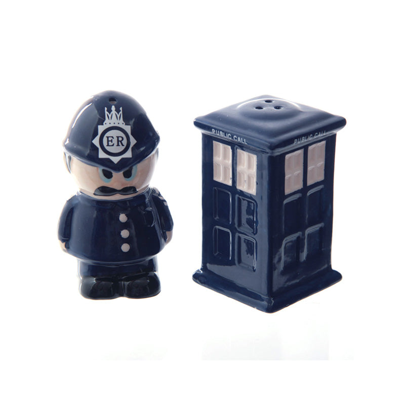 Policeman & Police Box Ceramic Salt & Pepper Set LON52