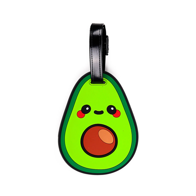 Foodiemals Avocado PVC Luggage Tag Set of 2 LUT48