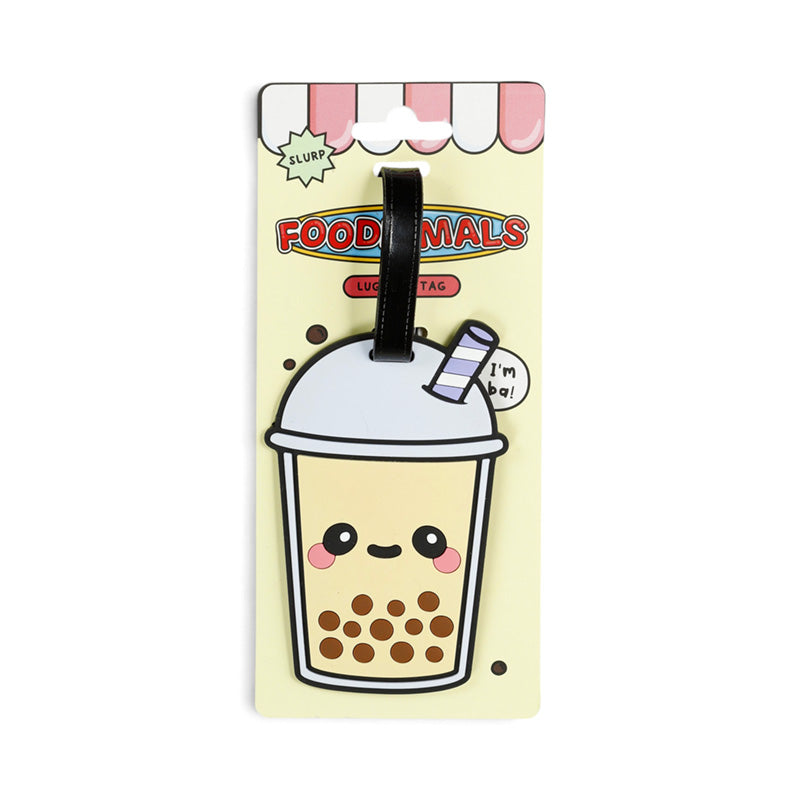 Foodiemals Bubble Tea PVC Luggage Tag LUT52