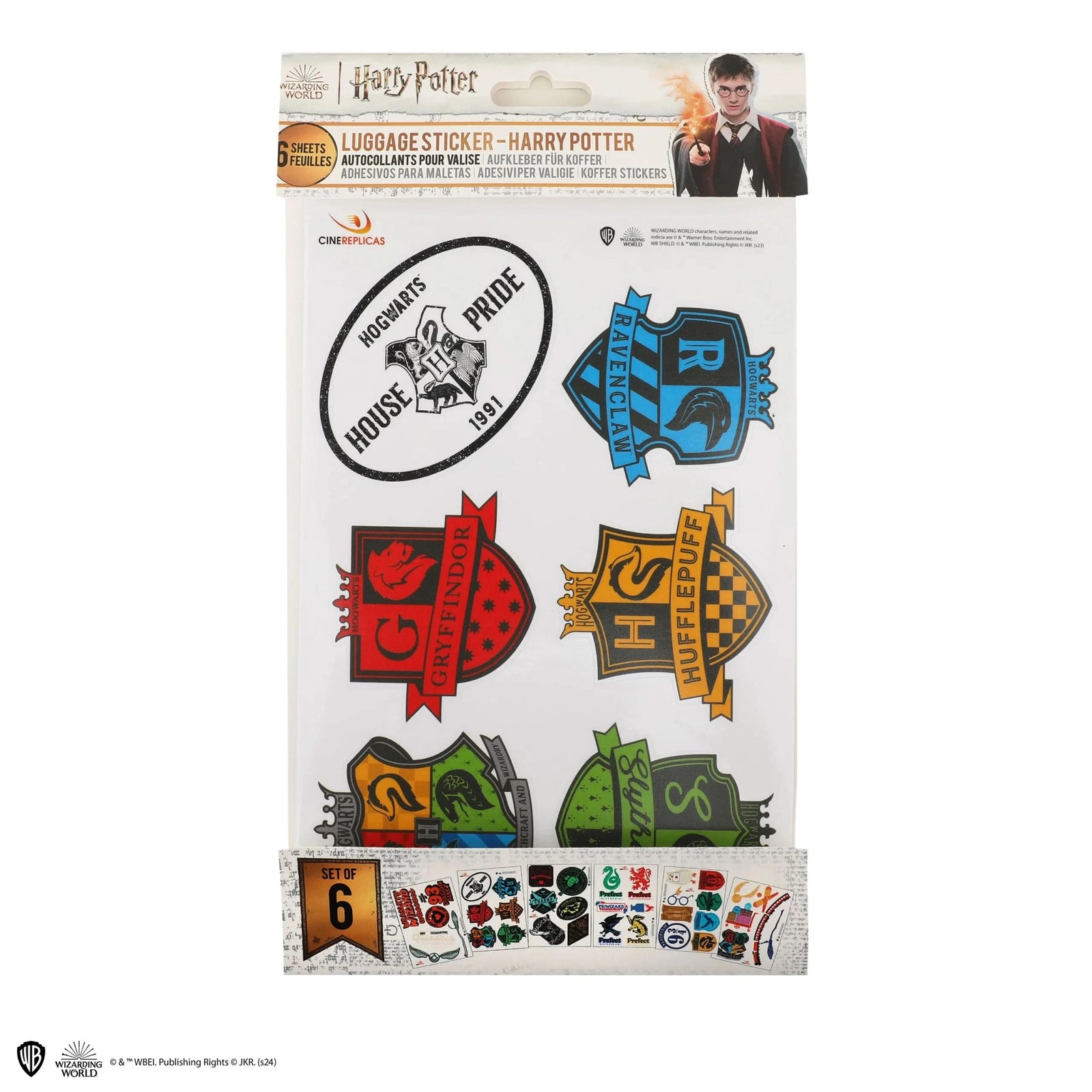 Harry Potter Set Of 36 Luggage Stickers CR5215
