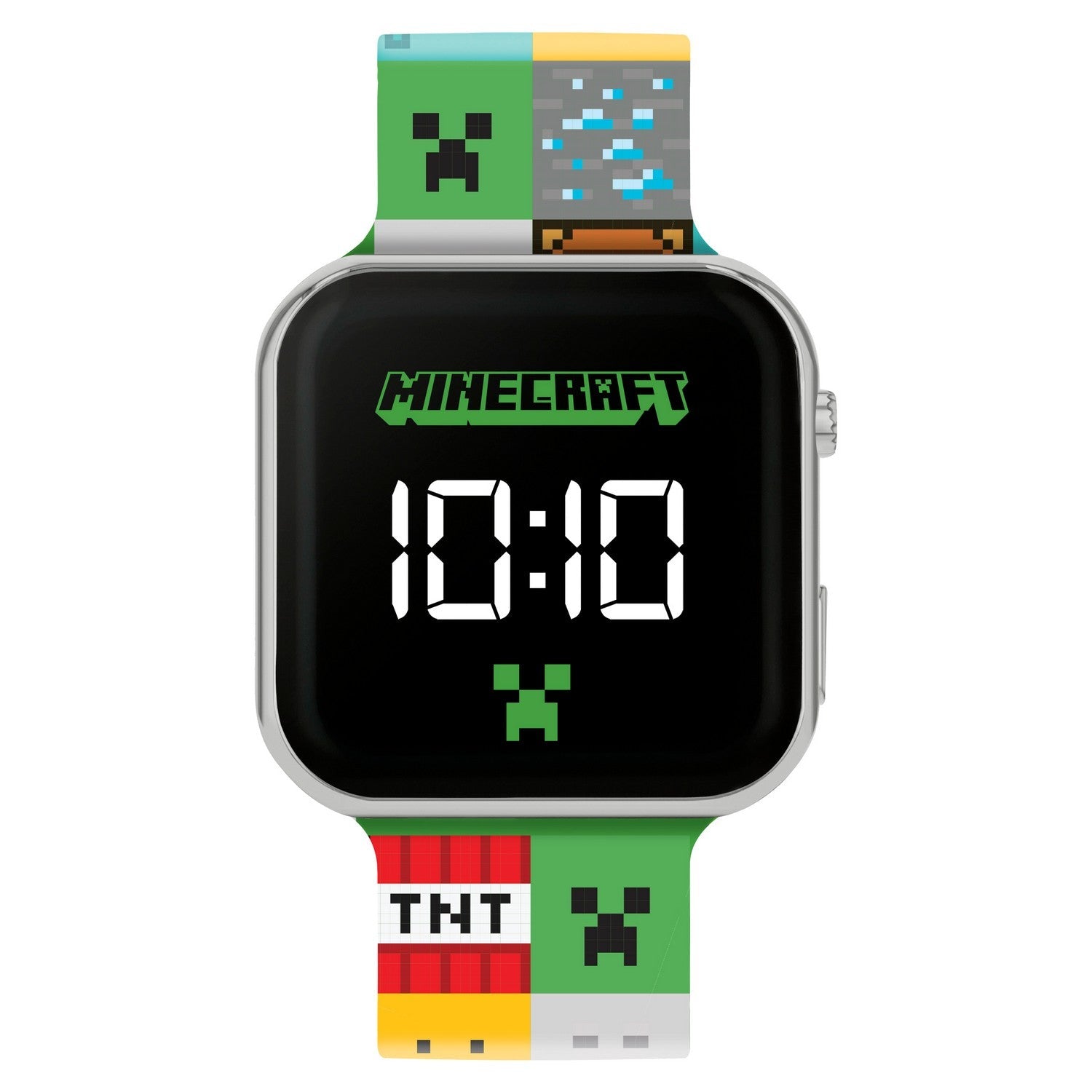 Gaming Minecraft Printed Strap Led Watch MIN4272