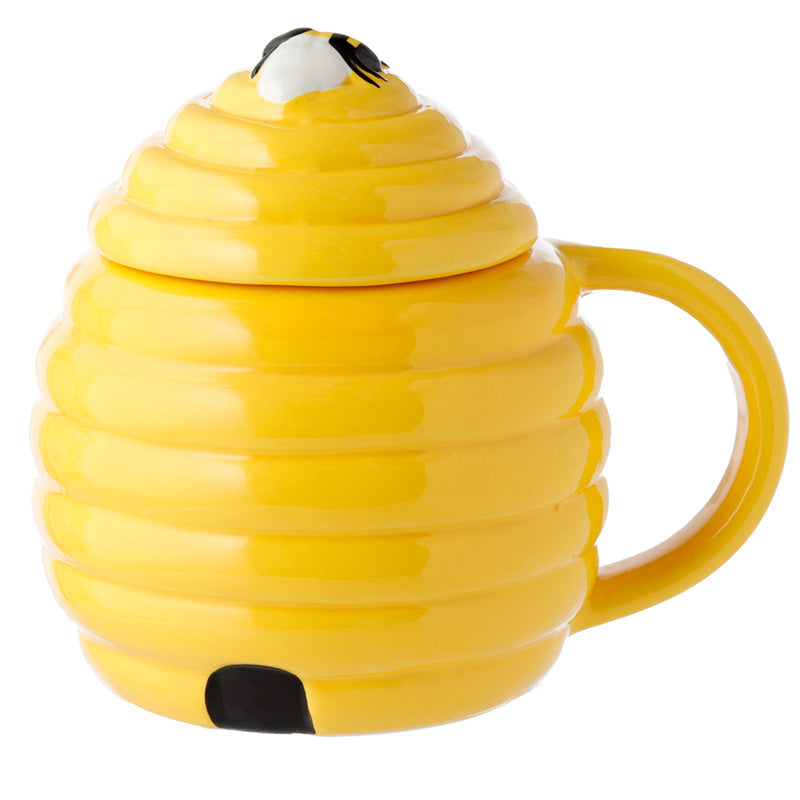 Beehive Shaped Ceramic Mug with Lid MUG401