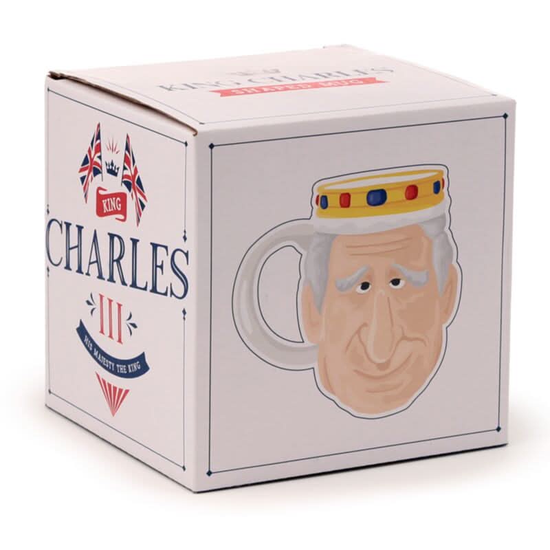 King Charles III Ceramic Head Shaped Mug MUG432