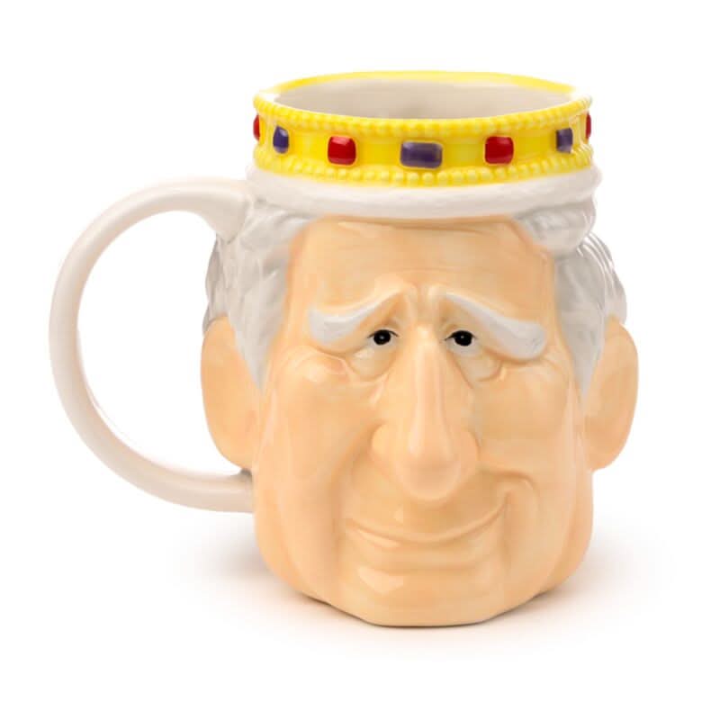 King Charles III Ceramic Head Shaped Mug MUG432
