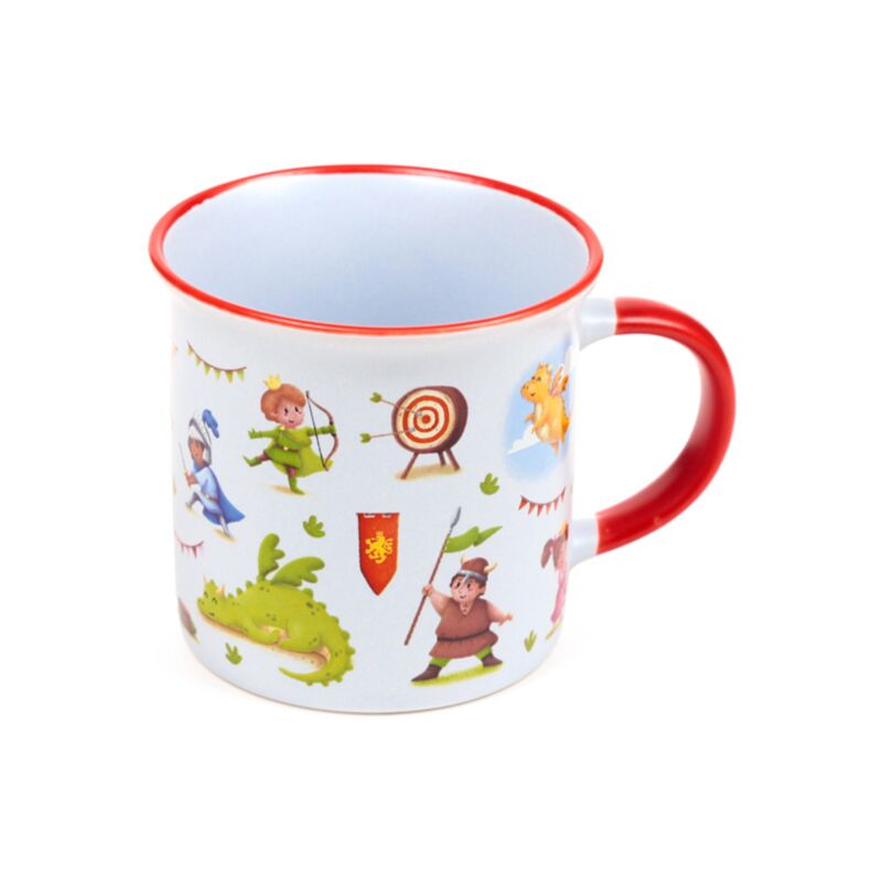 Knights & Dragons Fine-Rimmed Porcelain Mug MUG470