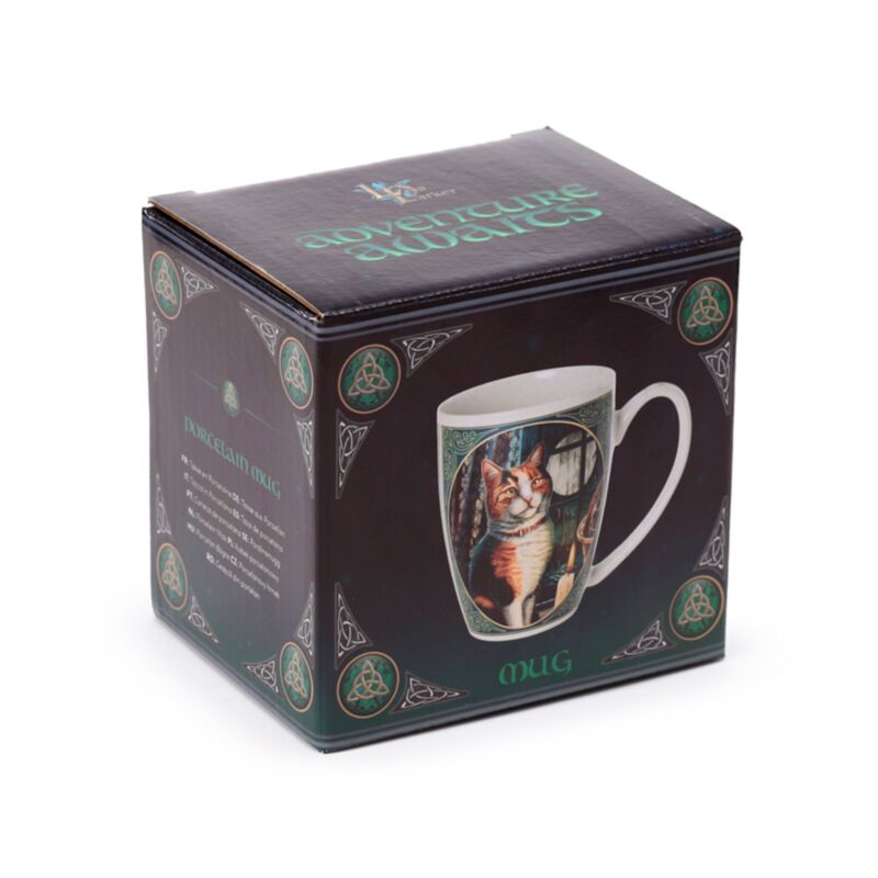 Lisa Parker Adventure Awaits Cat Porcelain Mug MULP64