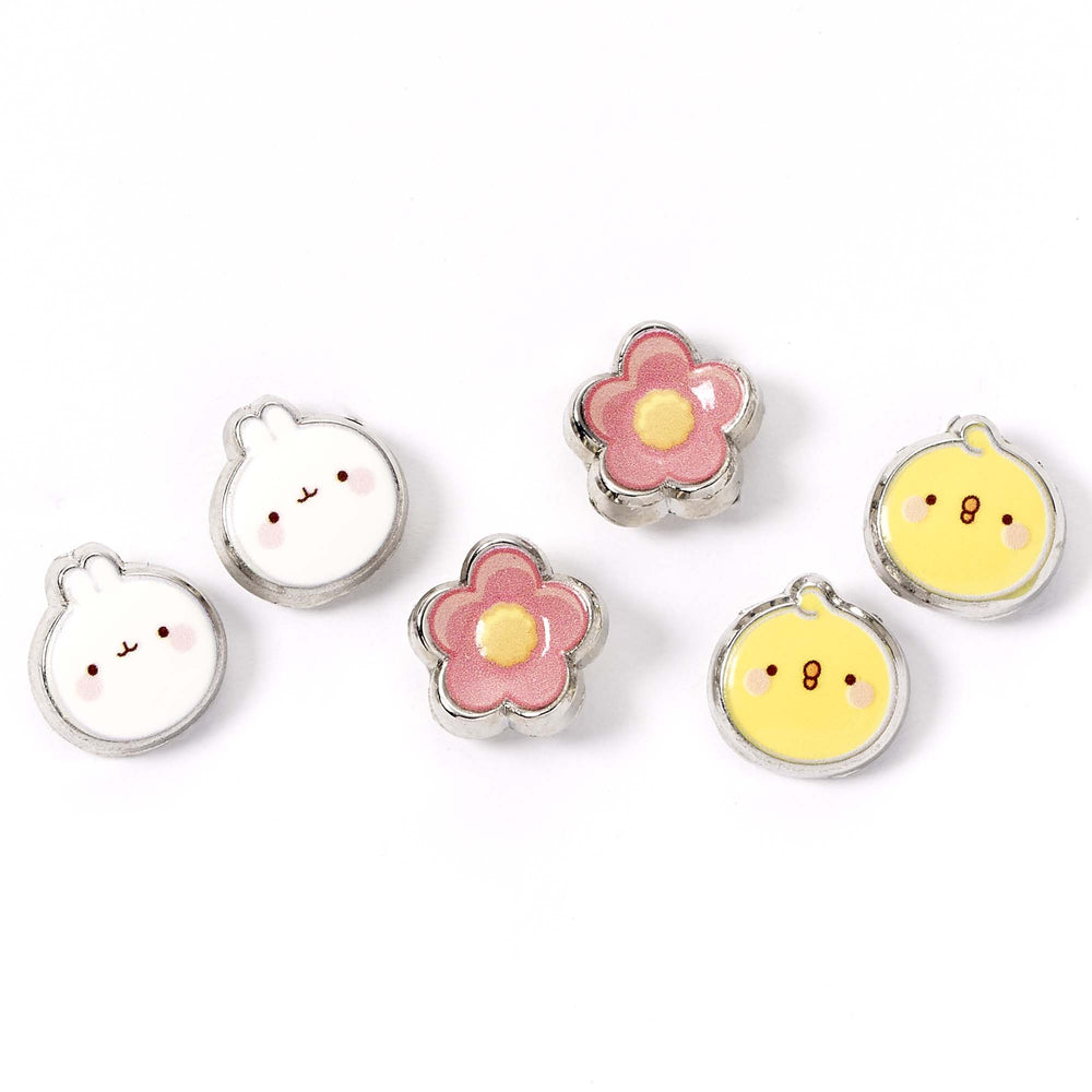Molang and Piu Piu Stud Earring Set MLES0127
