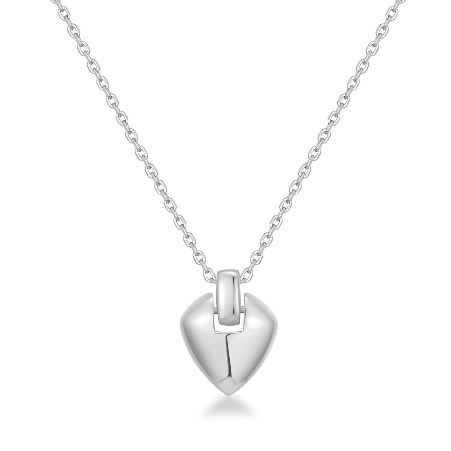 Silver Shield Pendent Necklace N067-03H