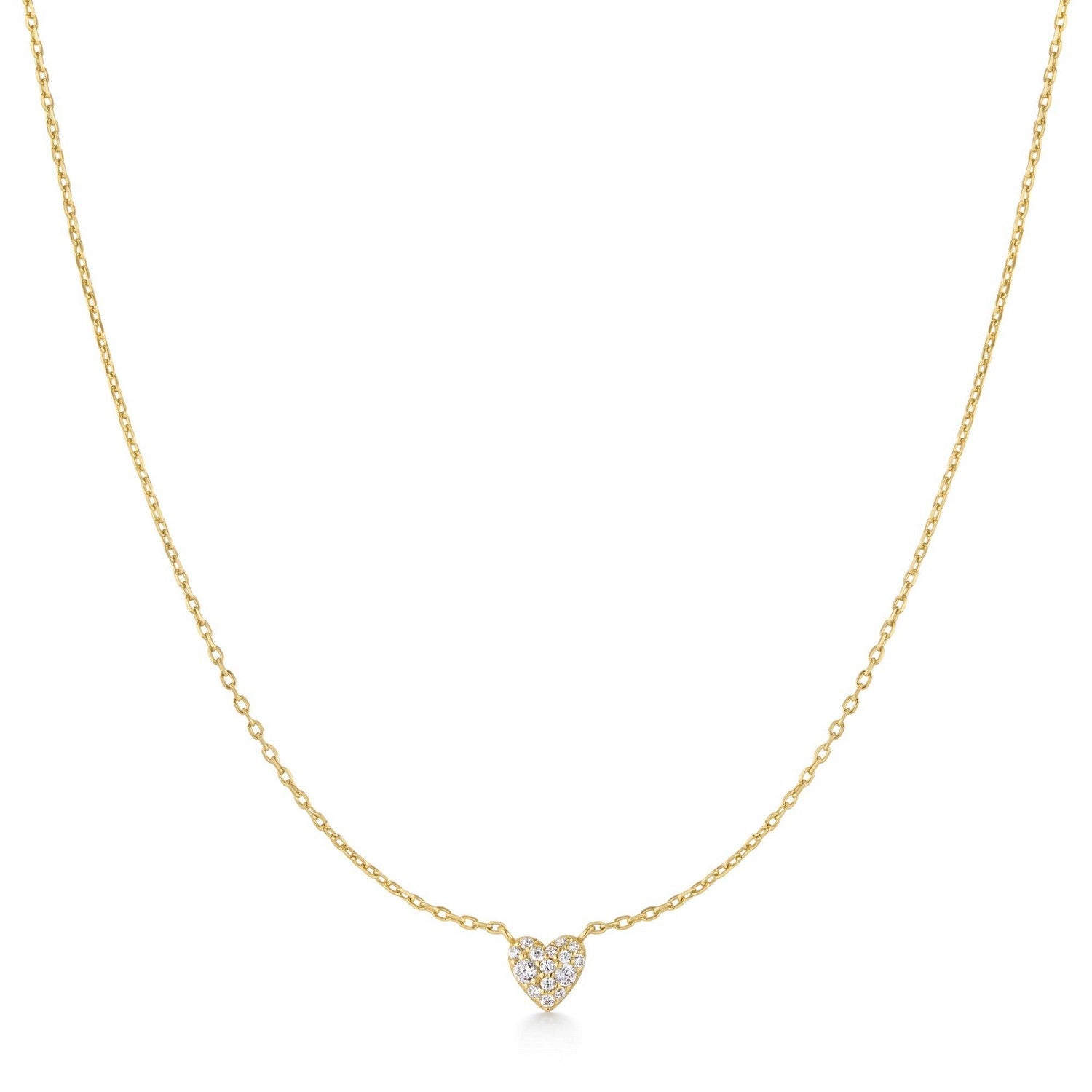 Ania Haie Gold Pavé Heart Necklace N074-01G