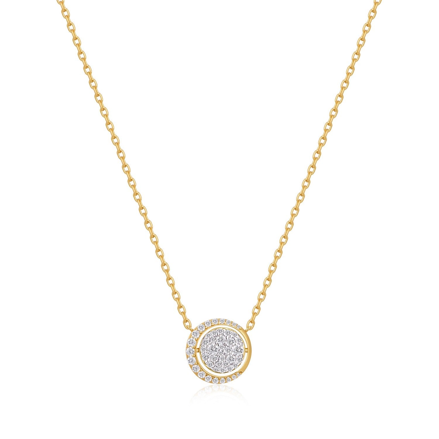 Ania Haie Gold Reversible Pavé Moon Evil-Eye Necklace N075-04G