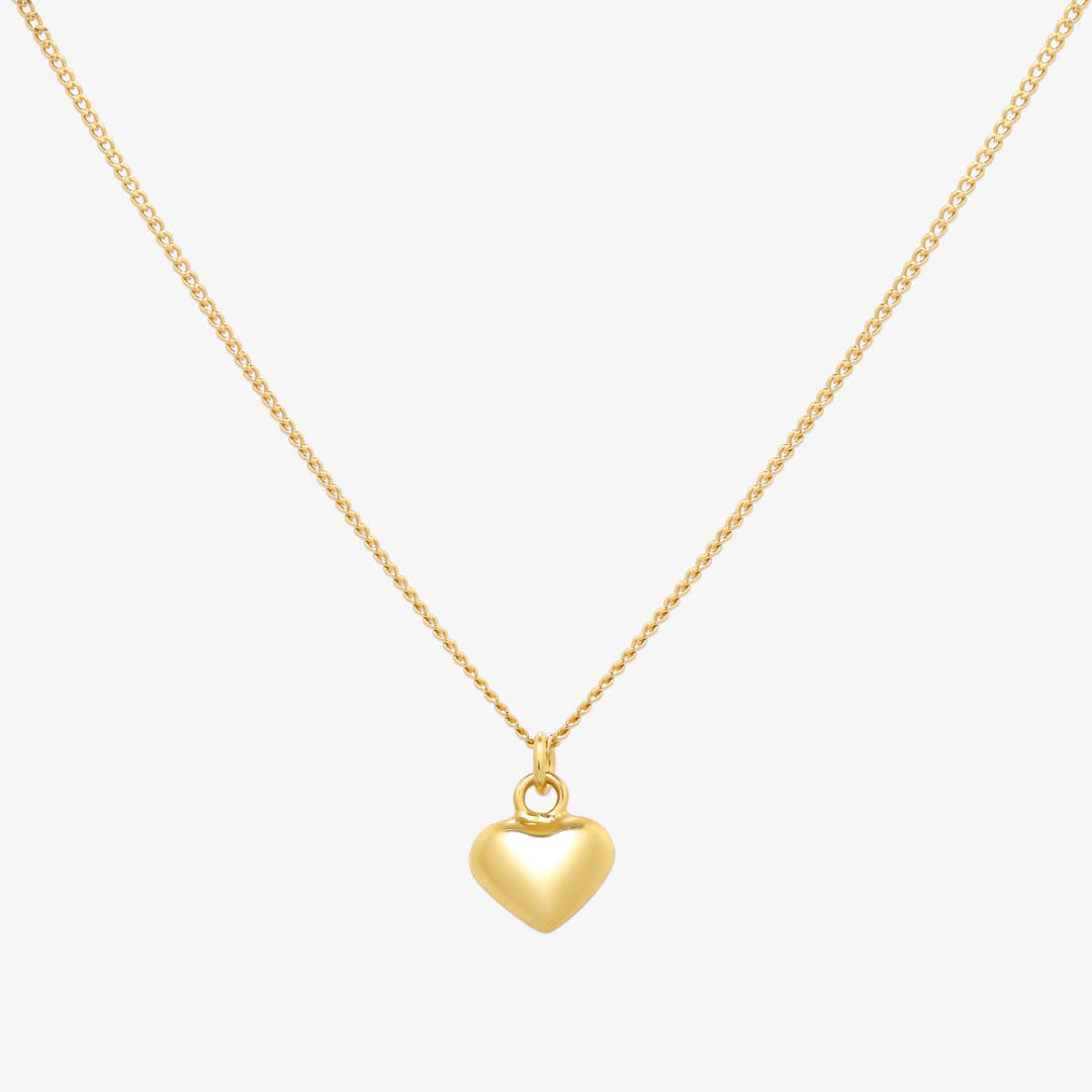 Filled heart pendant necklace-0