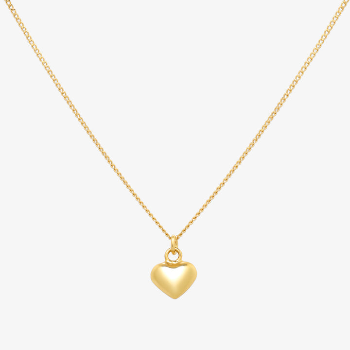 Filled heart pendant necklace-0