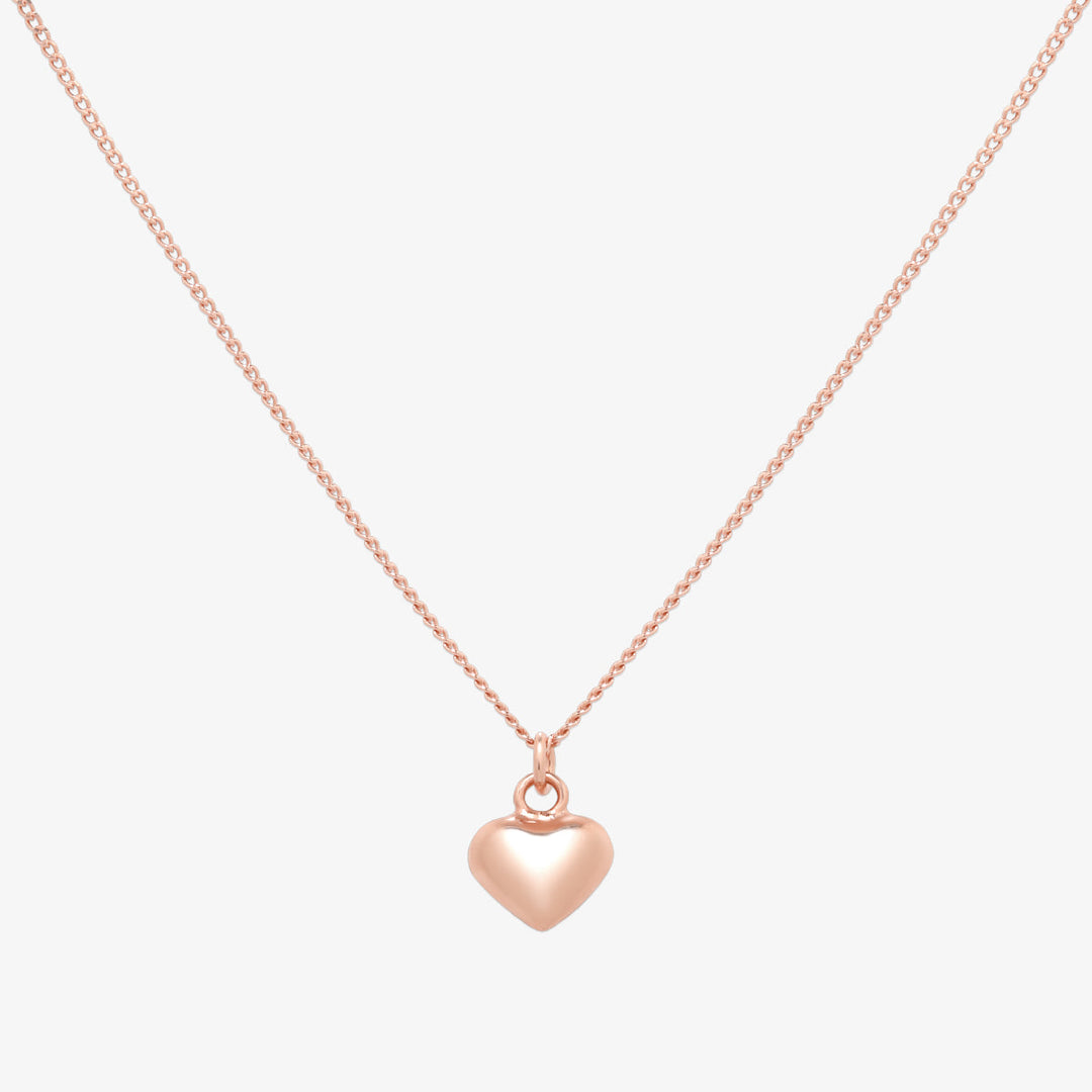 Filled heart pendant necklace-6