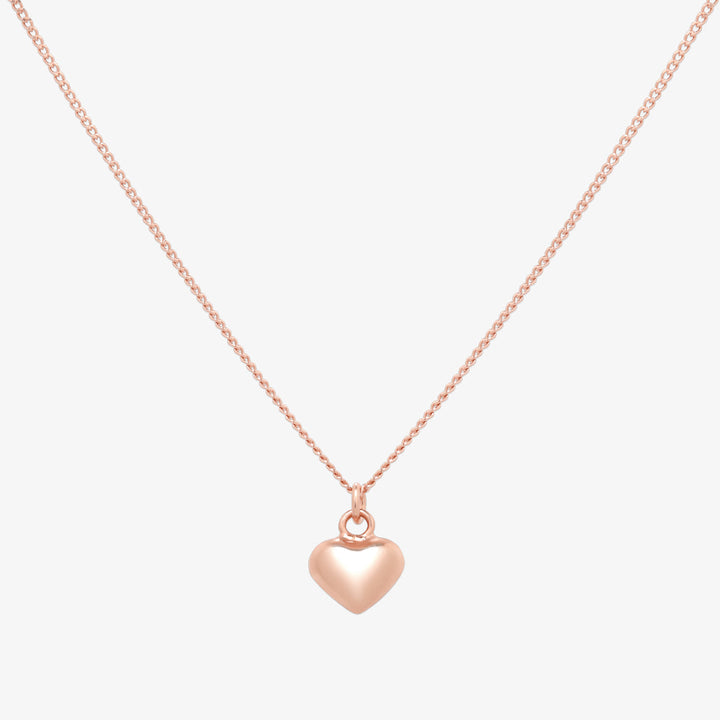 Filled heart pendant necklace-6