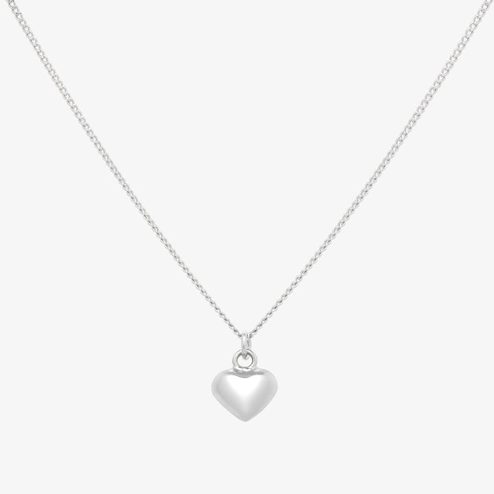 Filled heart pendant necklace-5