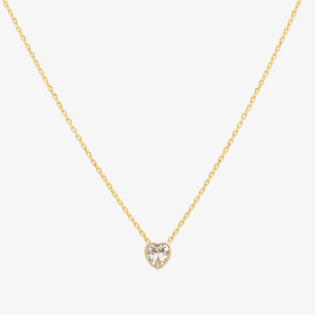 Heart cubic necklace-0