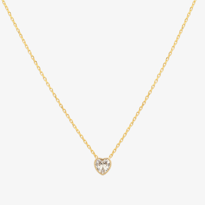 Heart cubic necklace-0