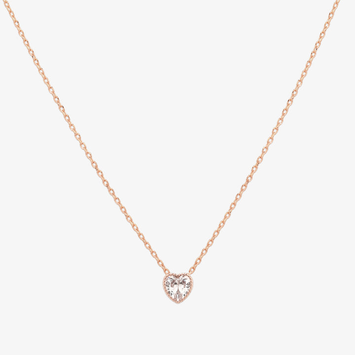 Heart cubic necklace-4