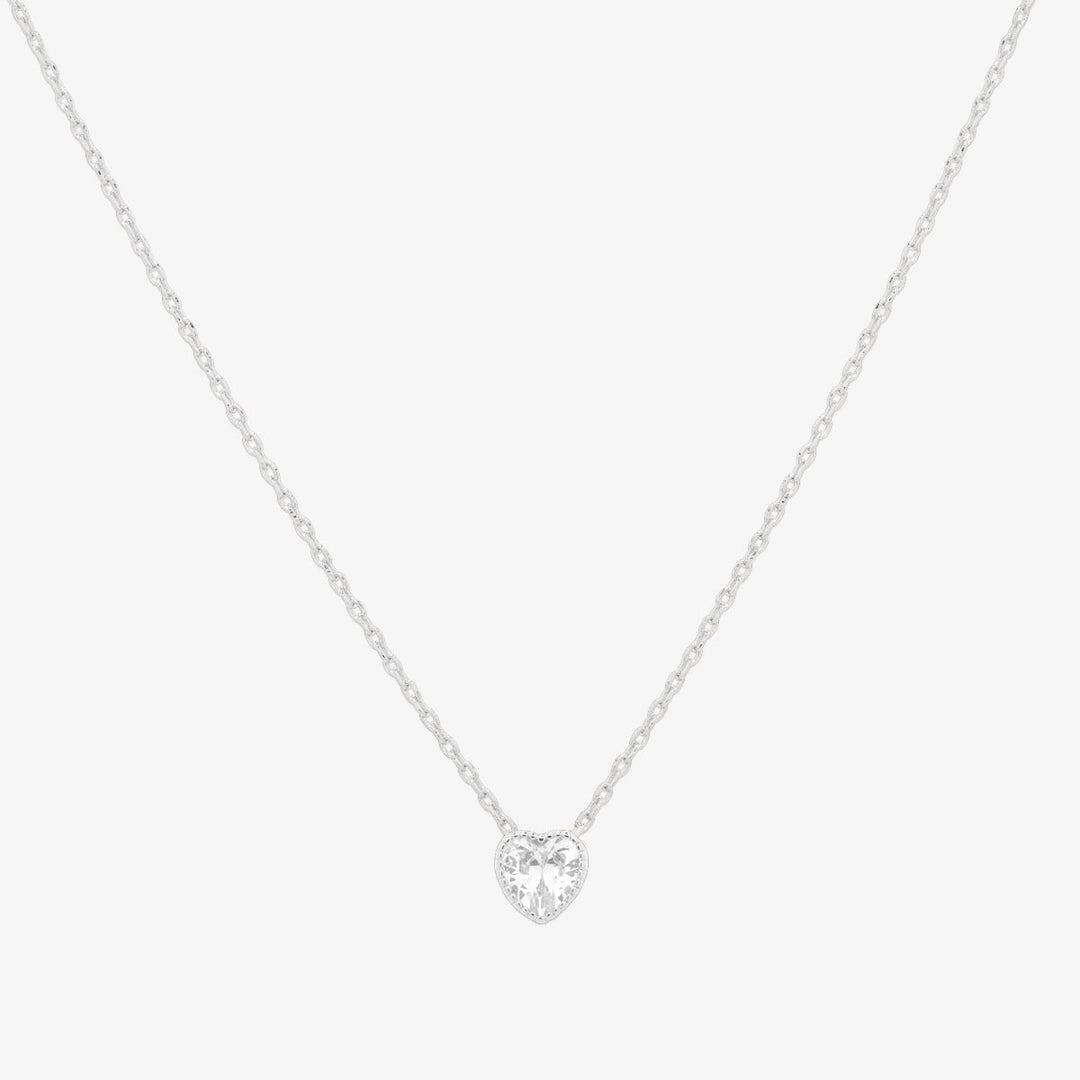 Heart cubic necklace-3