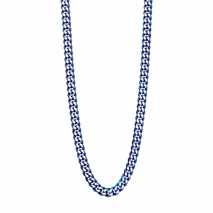50cm Stainless Steel With Blue Ip Necklace N4652B