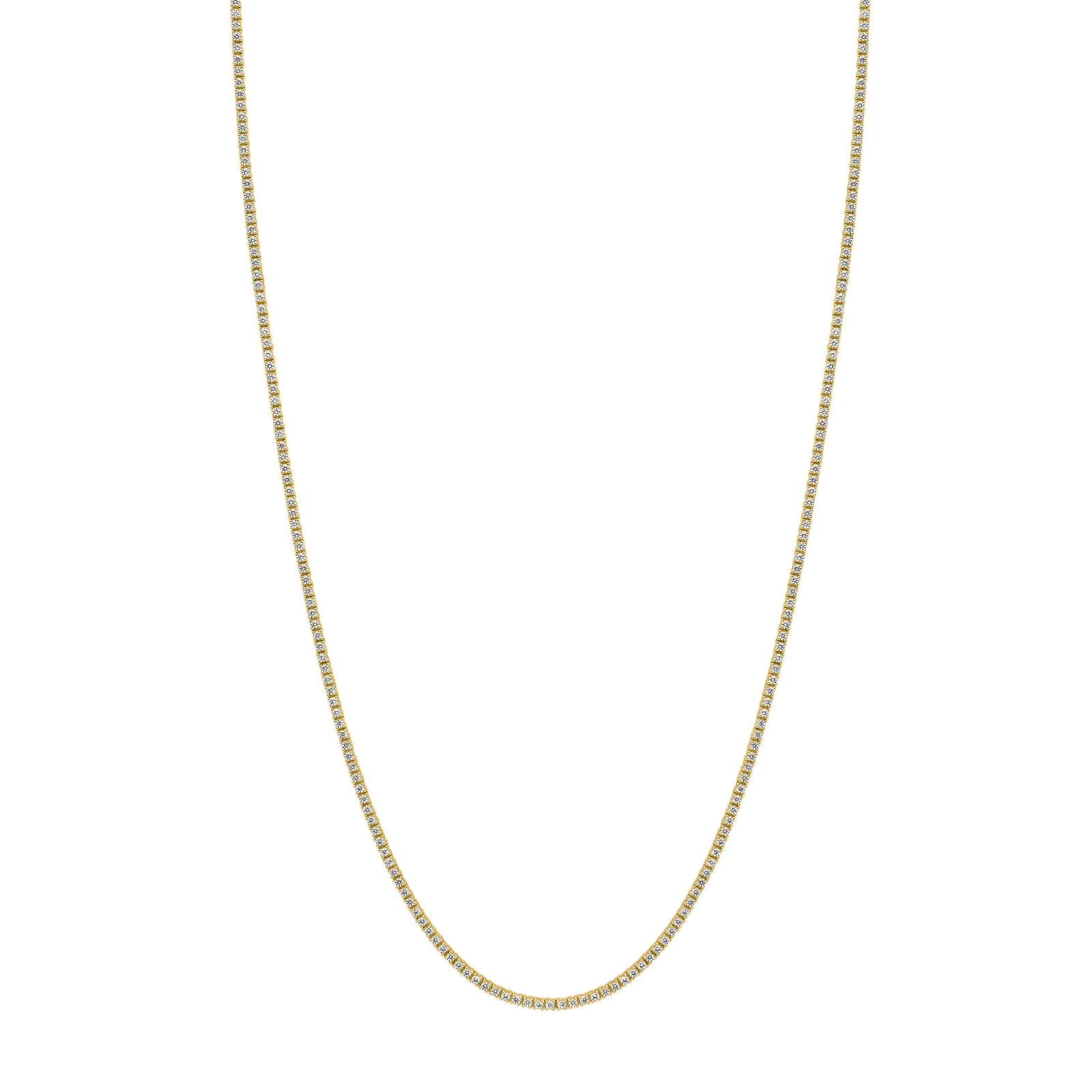 Diamonfire Gold Clear Cubic Zirconia Statement Brilliant Cut Necklace N4727