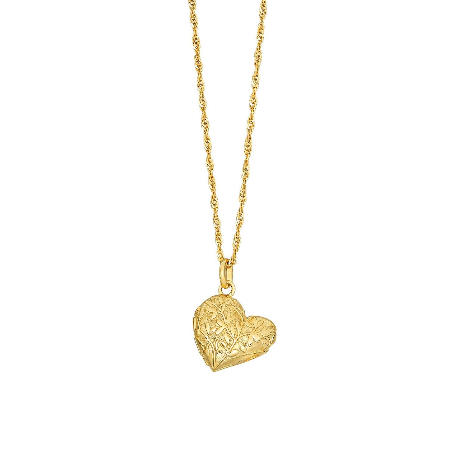 Laura Ashley Darowen Puffy Floral Heart Necklace N4789