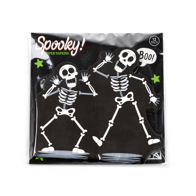 Halloween Skeleton Pack of 12 3ply Paper Party Napkins NAPK07