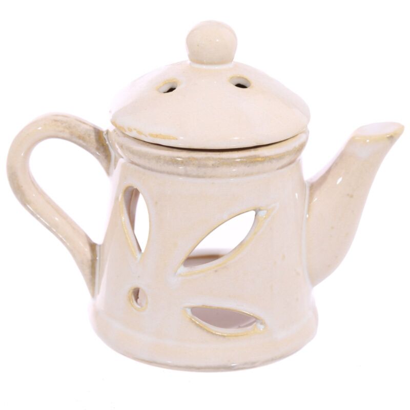 Eden Ceramic Teapot Oil Burner with Lid OB196