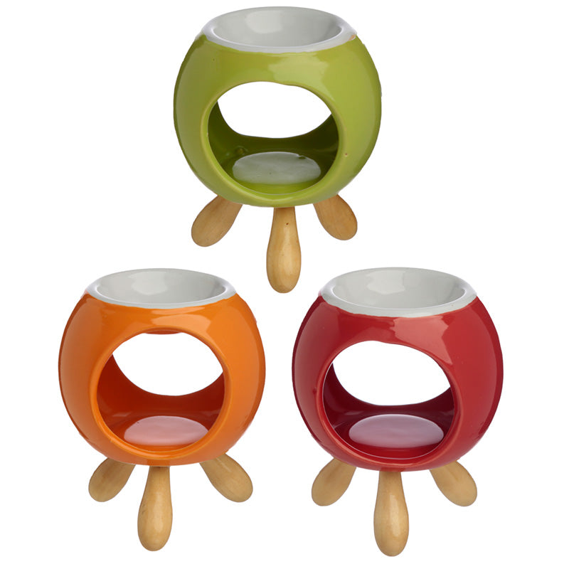 Eden Round Ceramic Oil Burner with Feet OB341