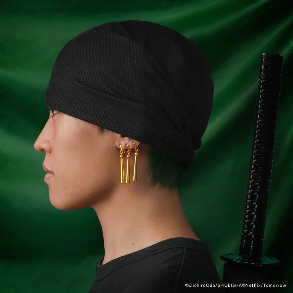 One Piece Zoro Bandana & Earring Set CR1990