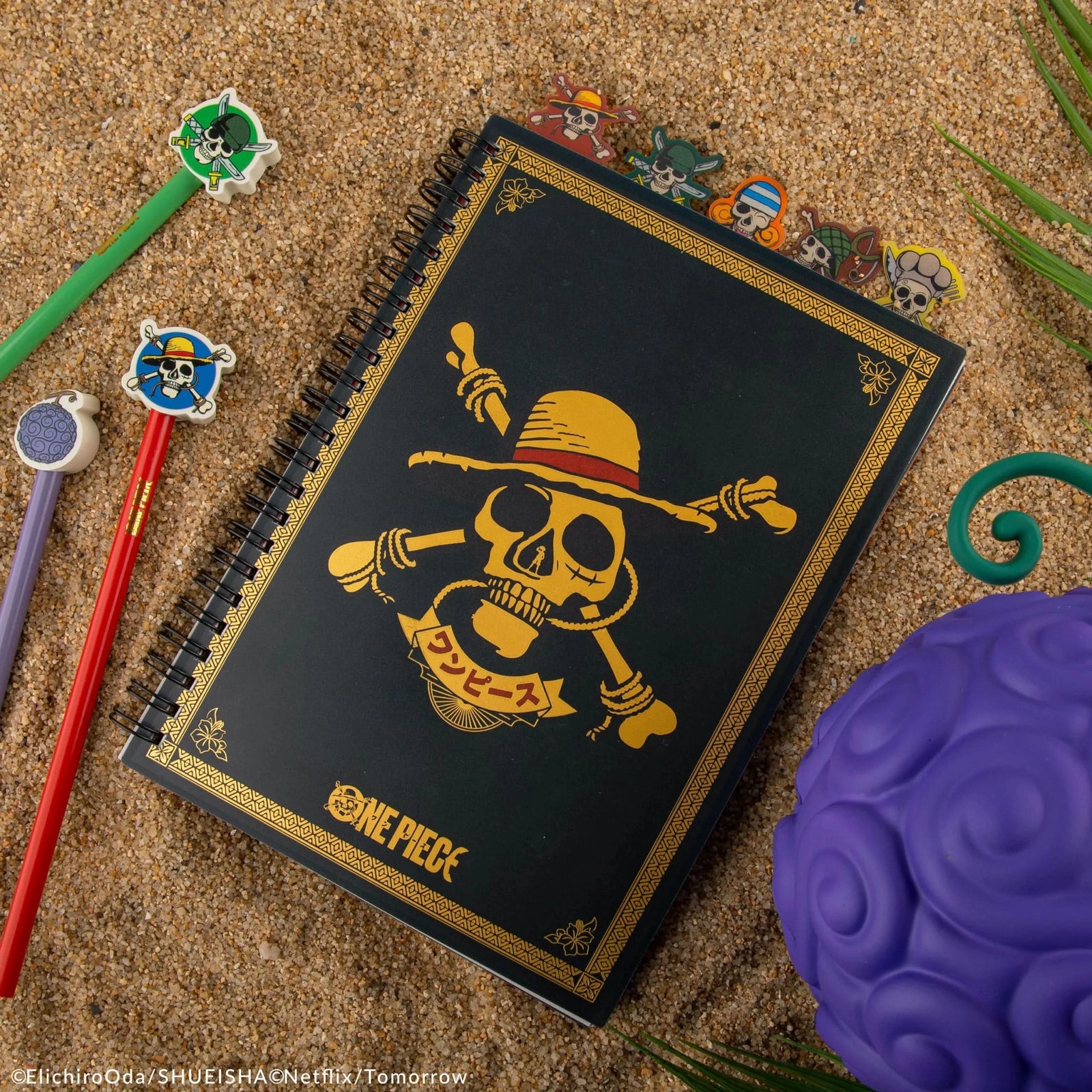 One Piece Straw Hat Pirates Tabbed Notebook CR5192