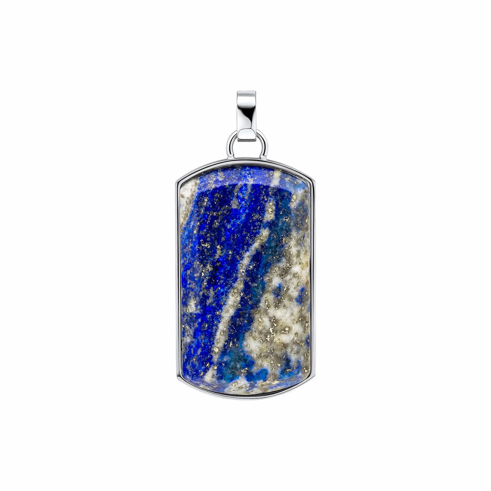 Lapis Stone Dog Tag Pendant P5503