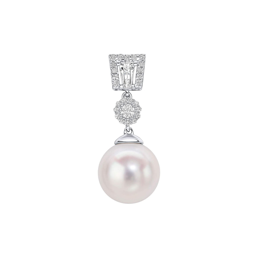 Diamonfire Cubic Zirconia Shell Pearl Drop Pendant P5522