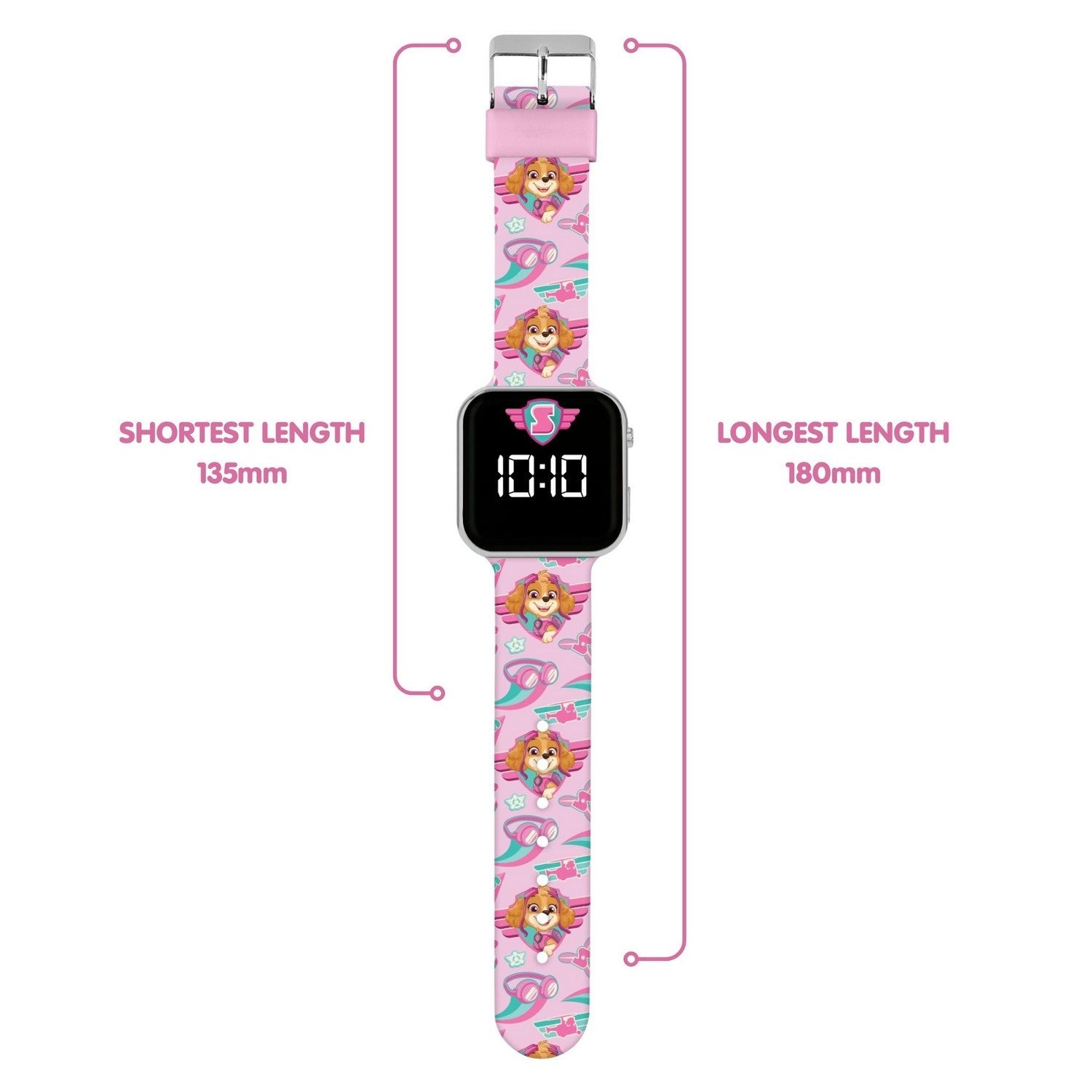 Pre School Paw Patrol Skye Printed Led Watch PAW4628