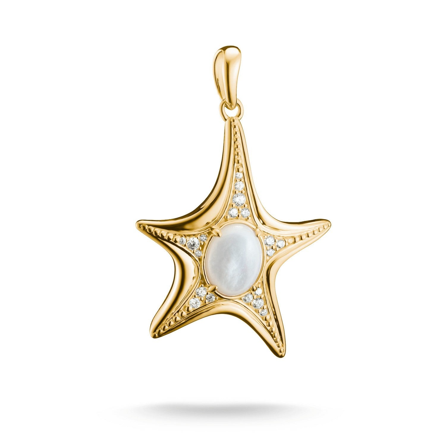 Thomas Sabo 18k Gold Plated Fluid Elegance Pendant PE1008-M01-14