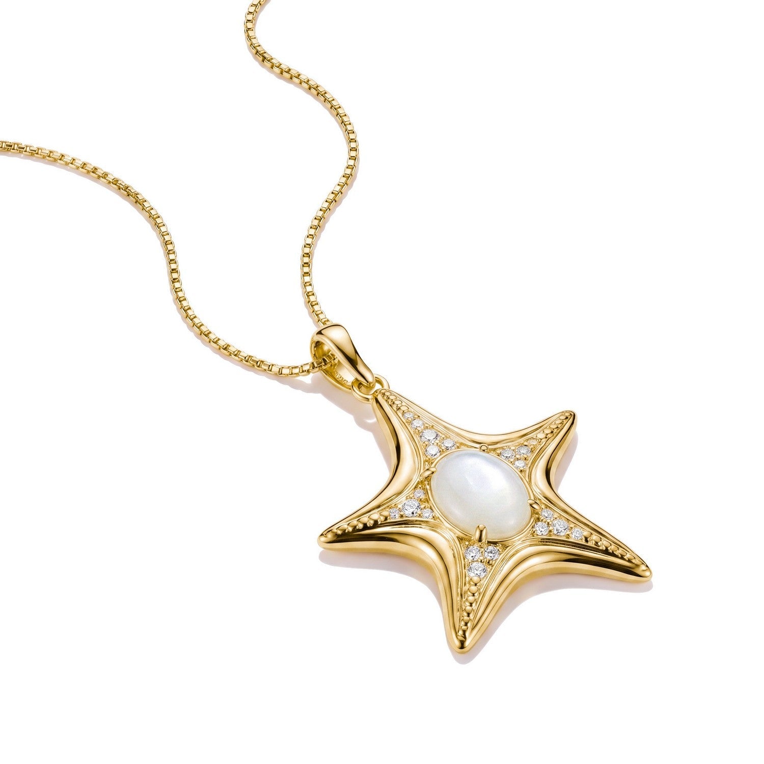Thomas Sabo 18k Gold Plated Fluid Elegance Pendant PE1008-M01-14
