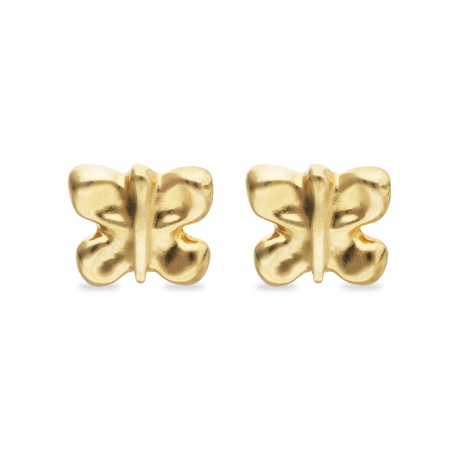 18K Gold Plated Metal Alloy Butterfly Earrings PEN1067ORO000