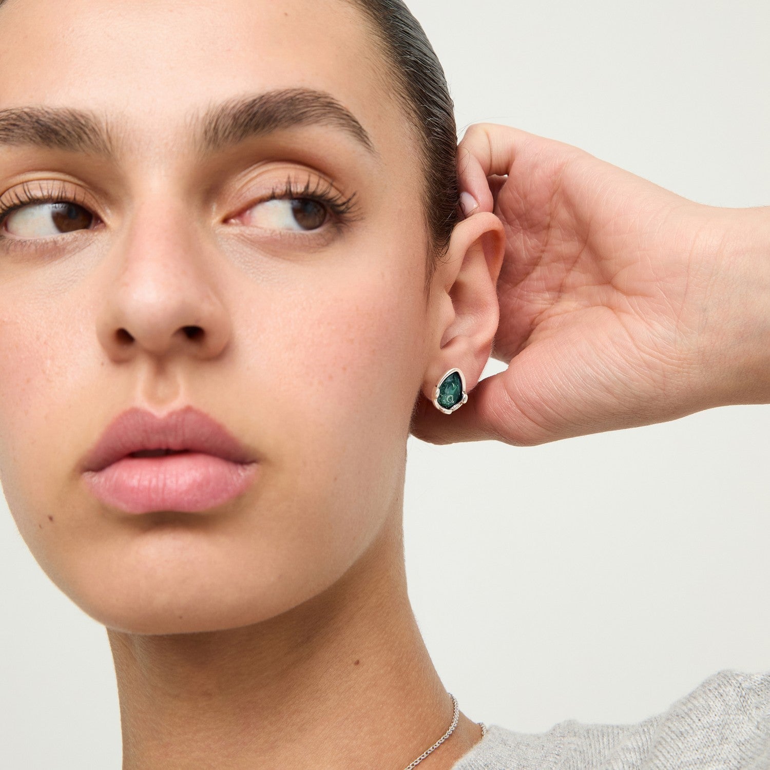 UNOde50 Presagio Silver Plated Earrings PEN1088VRDMTL