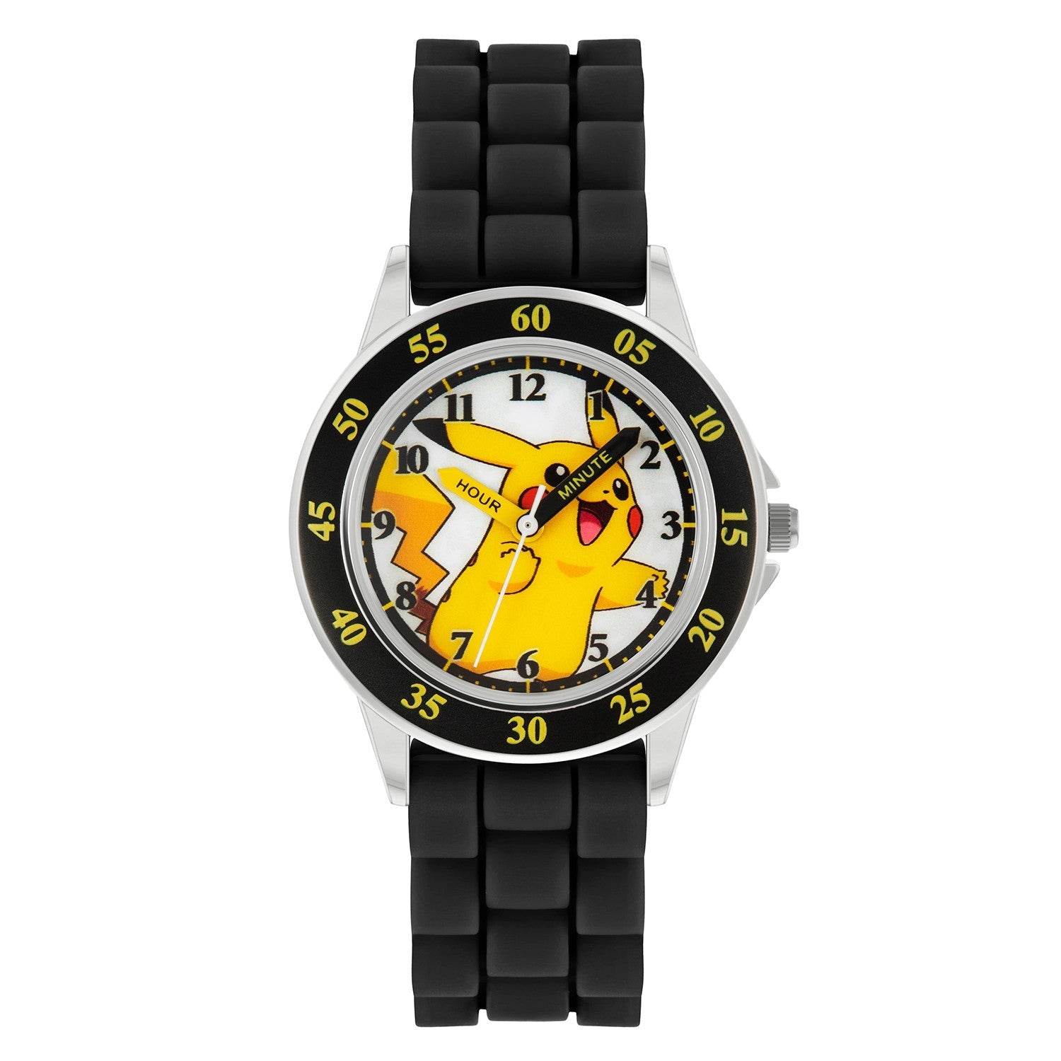 Kids Film And Cartoon Pokemon Pokémon Black Time Teacher Yellow Watch POK9048ARG