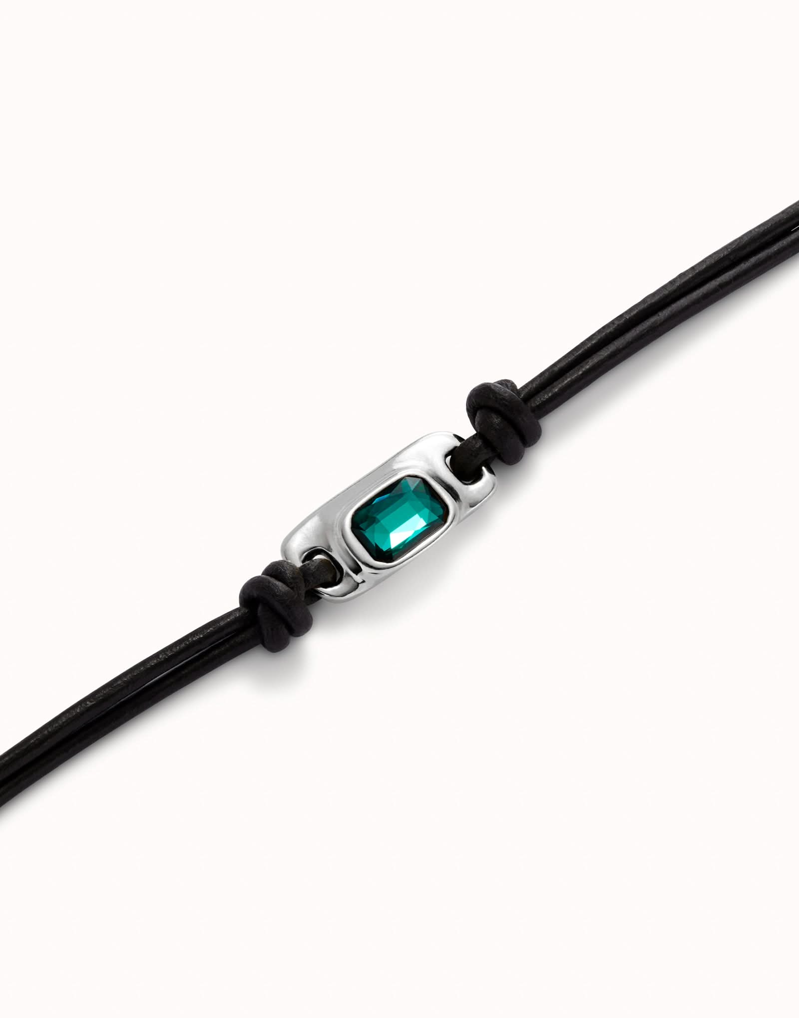 Sterling Silver Plated Ser Magnetica Green Bracelet PUL2480VRDMTL0