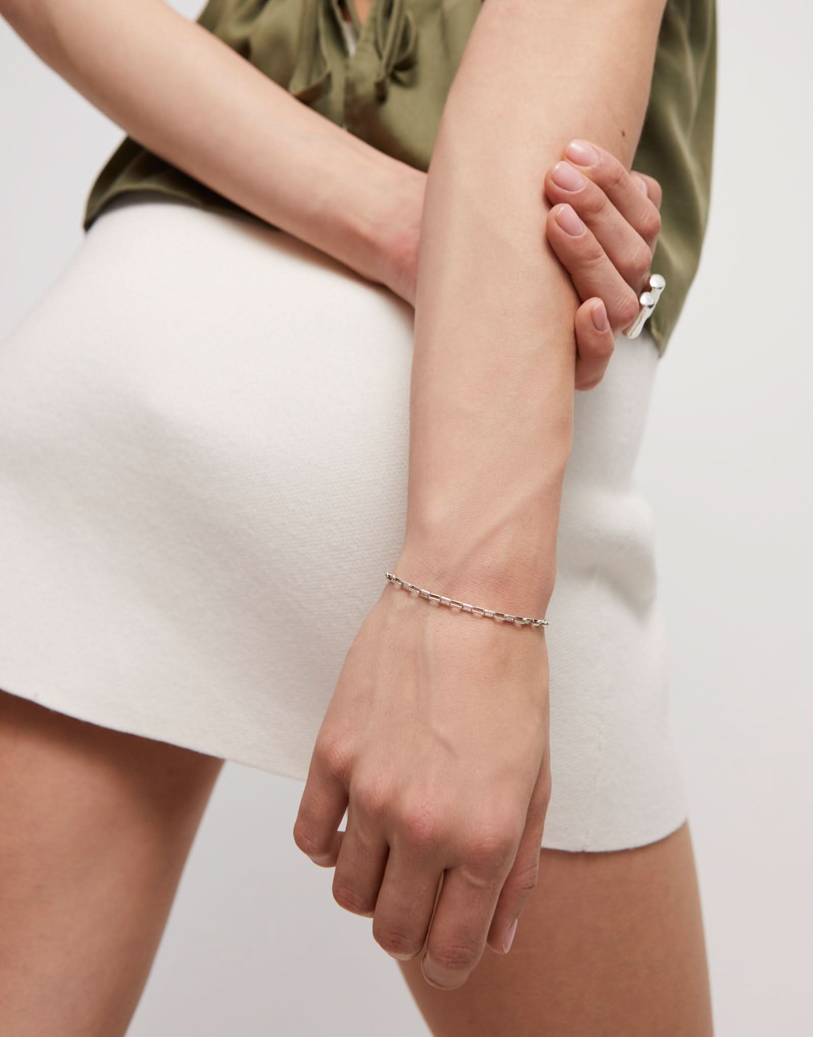 Sterling Silver Plated Hazte Silver Bracelet PUL2500MTL0000